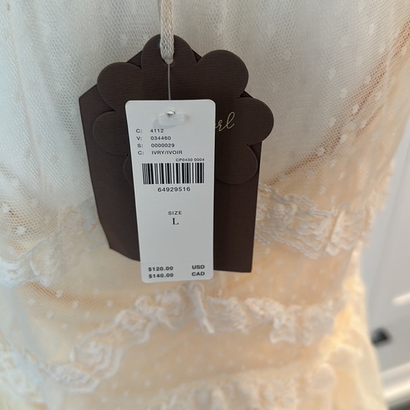 Forever That Girl Lacy Victorian Ruffled Tiered Sheer Blouse with Cami - Picture 7 of 11